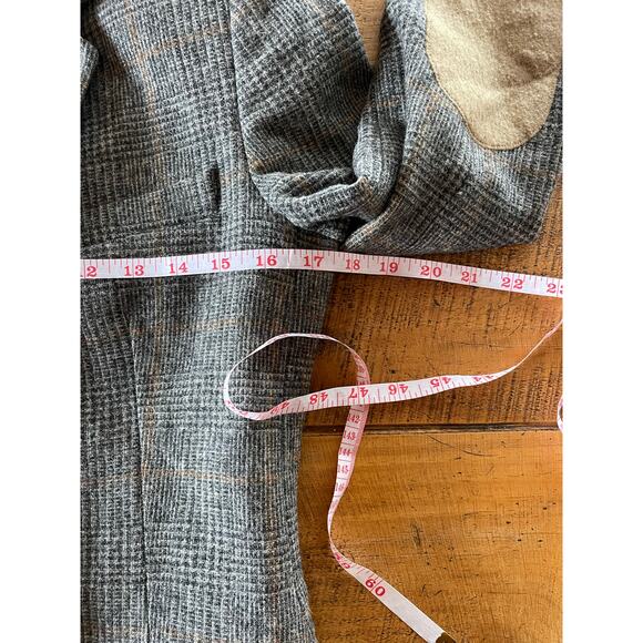 Zara Gray Plaid Blazer - Picture 7 of 10